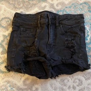 High rise super stretch shortie American eagle shorts